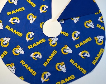 Los Angeles Rams Mini Tabletop Christmas Tree Skirt LA Rams Tailgate