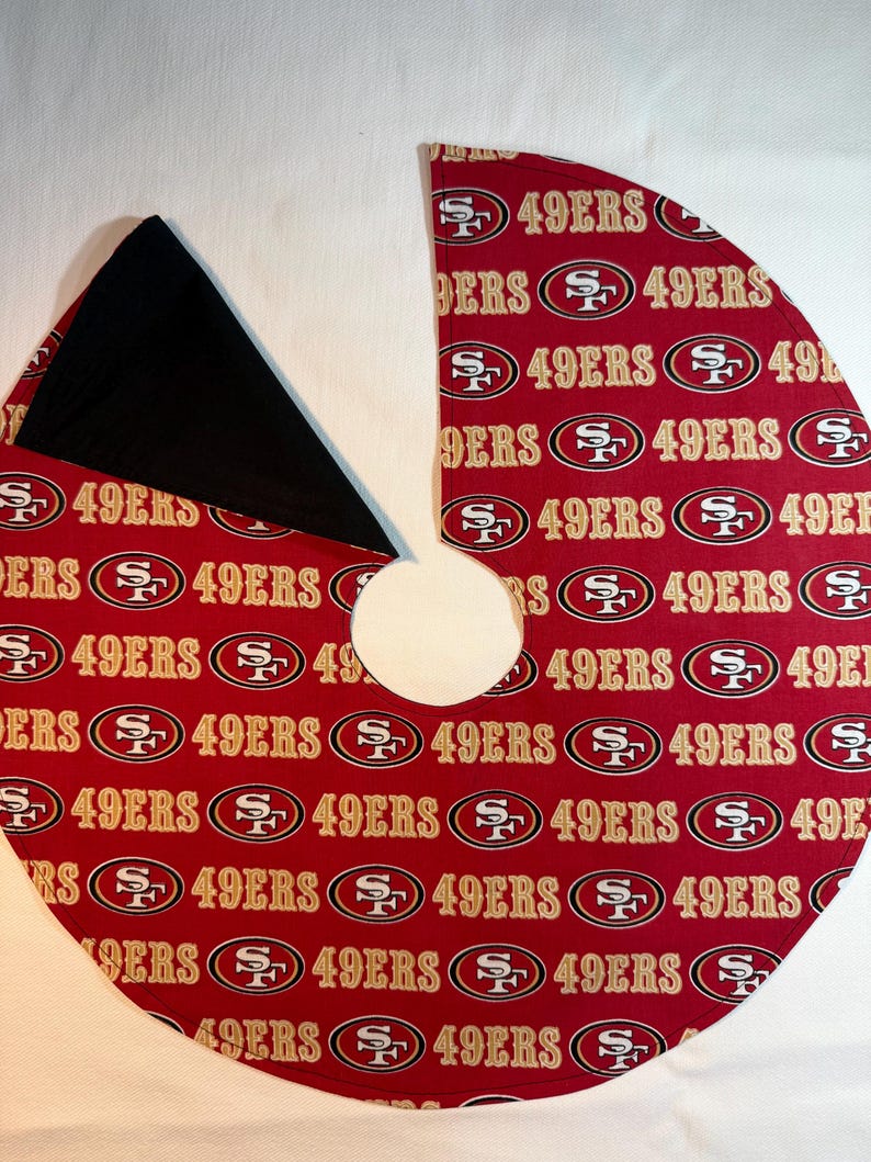 San Francisco 49ers Mini Tabletop Christmas Tree Skirt Tailgate - Etsy