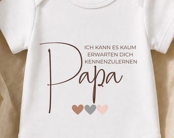 Personalized Baby Bodysuit – Gift for Expectant Fathers – Dear Dad Bodysuit – Pregnancy Announcement Baby Announcement