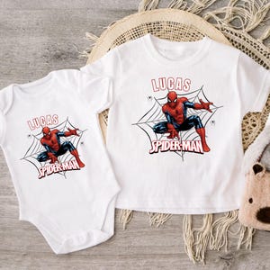 Spider Hero Kids Shirt, Personalized Superhero Shirt, Web Hero Kids Tee, Custom Name Superhero Birthday Shirt