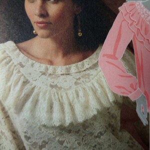 McCalls 5930 Boho Lace Top Sewing Pattern: Miss Sizes 4-14 or 16-22