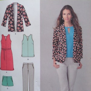 Simplicity 1430 Sewing Pattern: Misses&#39; Pants, Dress, Jacket (Size 14-22) Uncut