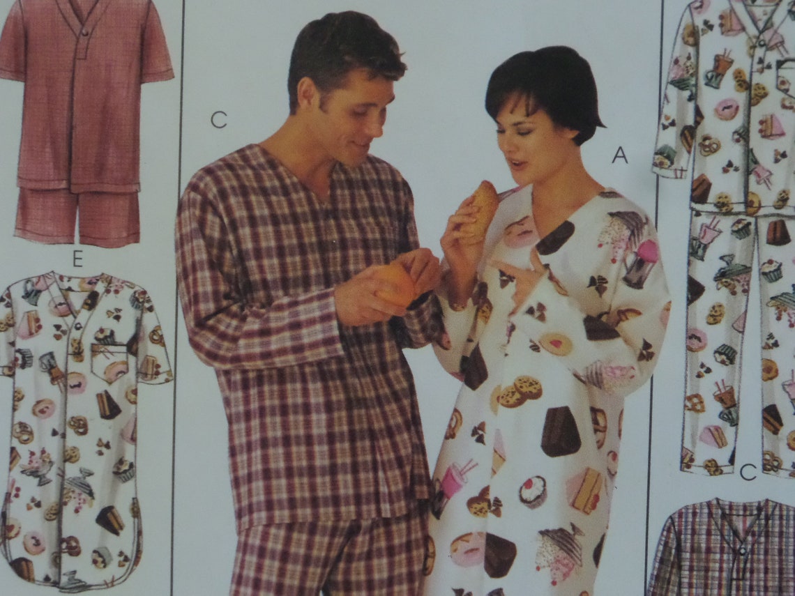 NIGHTSHIRT Pattern McCalls 2950 Unisex Adult Sizes Etsy