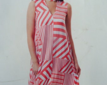Flared Dress Pattern: McCalls 644 | 7622, Miss XS-M, Uncut. Tent Style, Cowl Neck, Pockets, Womens Sewing Patterns, WhiletheCatNaps