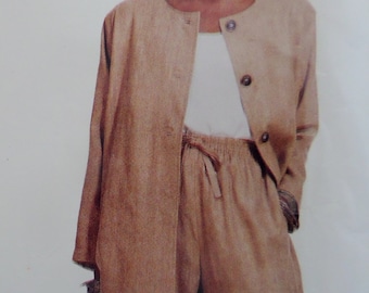 Loose Fit Jacket Pattern: McCalls 7474, Miss 8-14, Uncut, Pullover Top, Pants, Womens Sewing Patterns, WhiletheCatNaps
