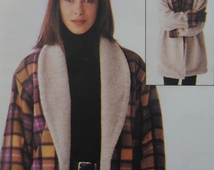 REVERSIBLE JACKET Pattern • Mccalls 9576 • Miss XS-M • Shawl Collar ...