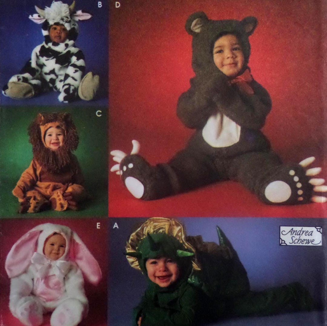 Bear Costume Pattern: Simplicity 7317 0682 Toddler Sizes Uncut