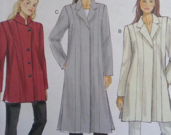 DRAPE FRONT JACKET Pattern • Vogue 8696 • Miss Xs-m • Loose Fit • Wrap ...
