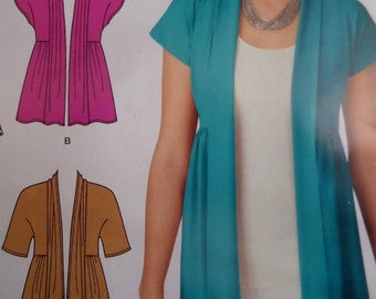 DRAPE FRONT CARDIGAN Pattern • Simplicity 2206 • Miss 8-18 • Empire Waist Cardigan • Womens Patterns • Sewing Patterns • WhiletheCatNaps