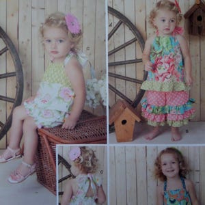 Toddler Halter Romper Sewing Pattern: Simplicity 1472, Size 1/2-4