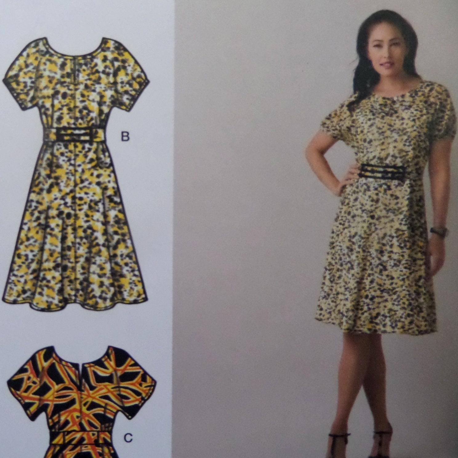 Simplicity 2615 Sewing Pattern: Misses' Kimono Sleeve Dress & Pants (Size 10-18)