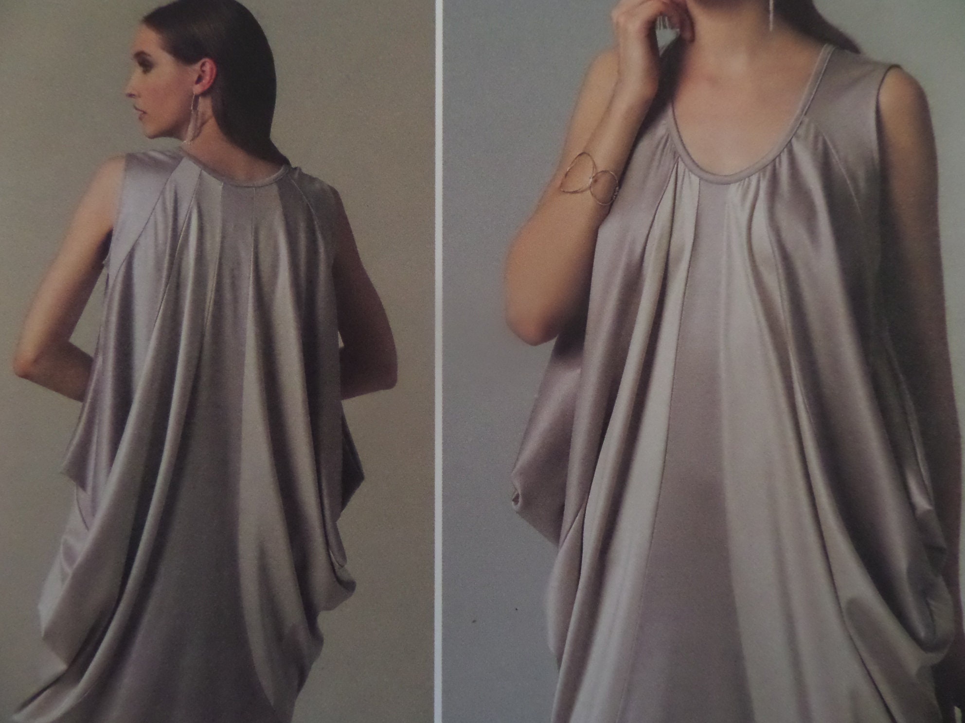 LOOSE DRESS Pattern Vogue 1238 Miss XSL Issey Miyake Etsy
