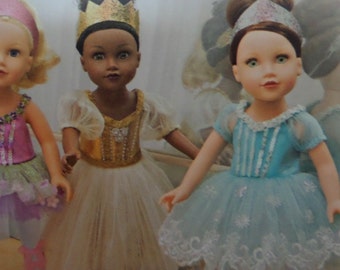Doll Clothes Pattern: Simplicity 1243, 18 Inch Dolls, Uncut, Leotard, Slippers, Tutu, Craft Sewing Patterns, WhiletheCatNaps