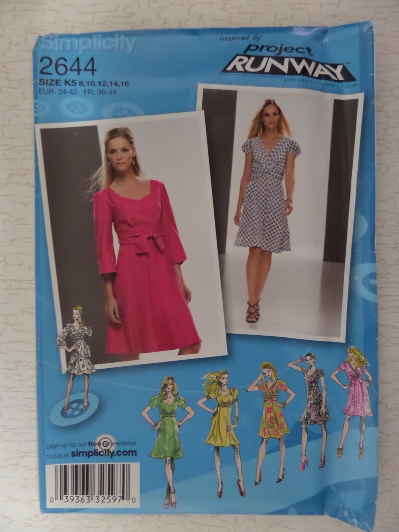 Simplicity 2644 Misses' Dress 8 to 16 Sewing Pattern Simplicity 2644 Misses' Dress 8 to 16 Sewing Pattern