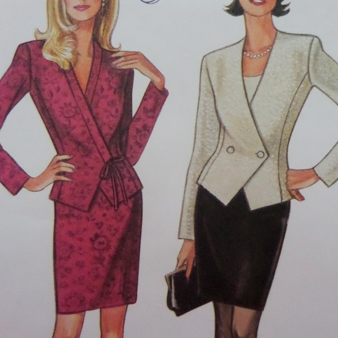 PRINCESS SEAM JACKET Pattern New Look 6578 Miss 8-18 Tie Jacket ...