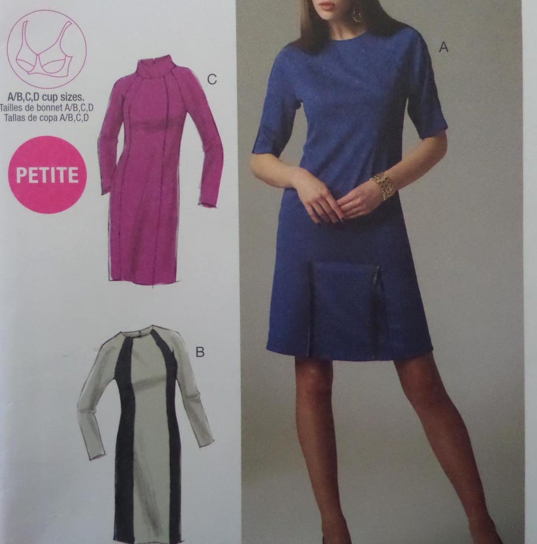 PRINCESS SEAM DRESS Pattern • Mccalls 6432 • Miss 12-18 • Front Pleat ...