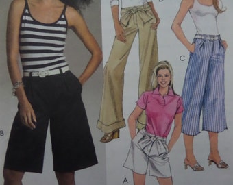 McCalls Sewing Pattern 3620 Drawstrings Cropped Capri Pants Shorts Size 4-14 McCalls Sewing Pattern 3620 Drawstrings Cropped Capri Pants Shorts Size 4-14