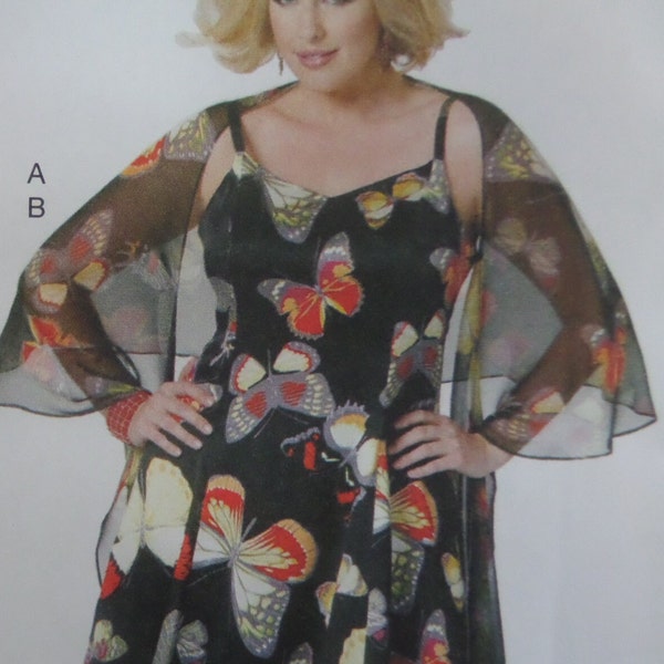 FIT FLARE DRESS Pattern Butterick 5761 • Womens Xxl-6X • Princess Seams • Swirl Wrap • Sewing Patterns • Womens Patterns • WhiletheCatNaps