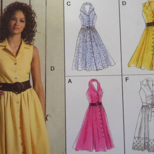 SUNDRESS Pattern • Vogue 8383 • Miss 6-12 • Princess Seam Dress • Shawl Collar Dress • Sewing Patterns • Womens Patterns • WhiletheCatNaps