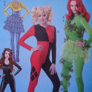 Unitard Costume Pattern: McCalls 7269, Miss Sizes, Uncut, Bodysuit, Ruffled Skirt, Cosplay Base Suit, Sewing Patterns, WhiletheCatNaps