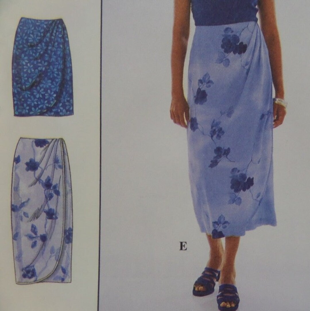 WRAP SKIRT Pattern Simplicity 8527 Miss 1216 Straight Etsy