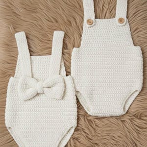 Crochet Baby Romper Pattern – DIY Outfit with Bow (6-12 Months) (PDF Pattern)