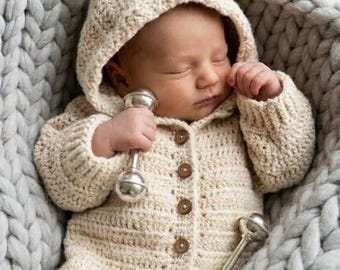 Crochet Pattern for babies, crochet detachable baby romper pattern, easy Crocheted Top Down, DIY Unisex Outfit 3-6 Months, Instant Download