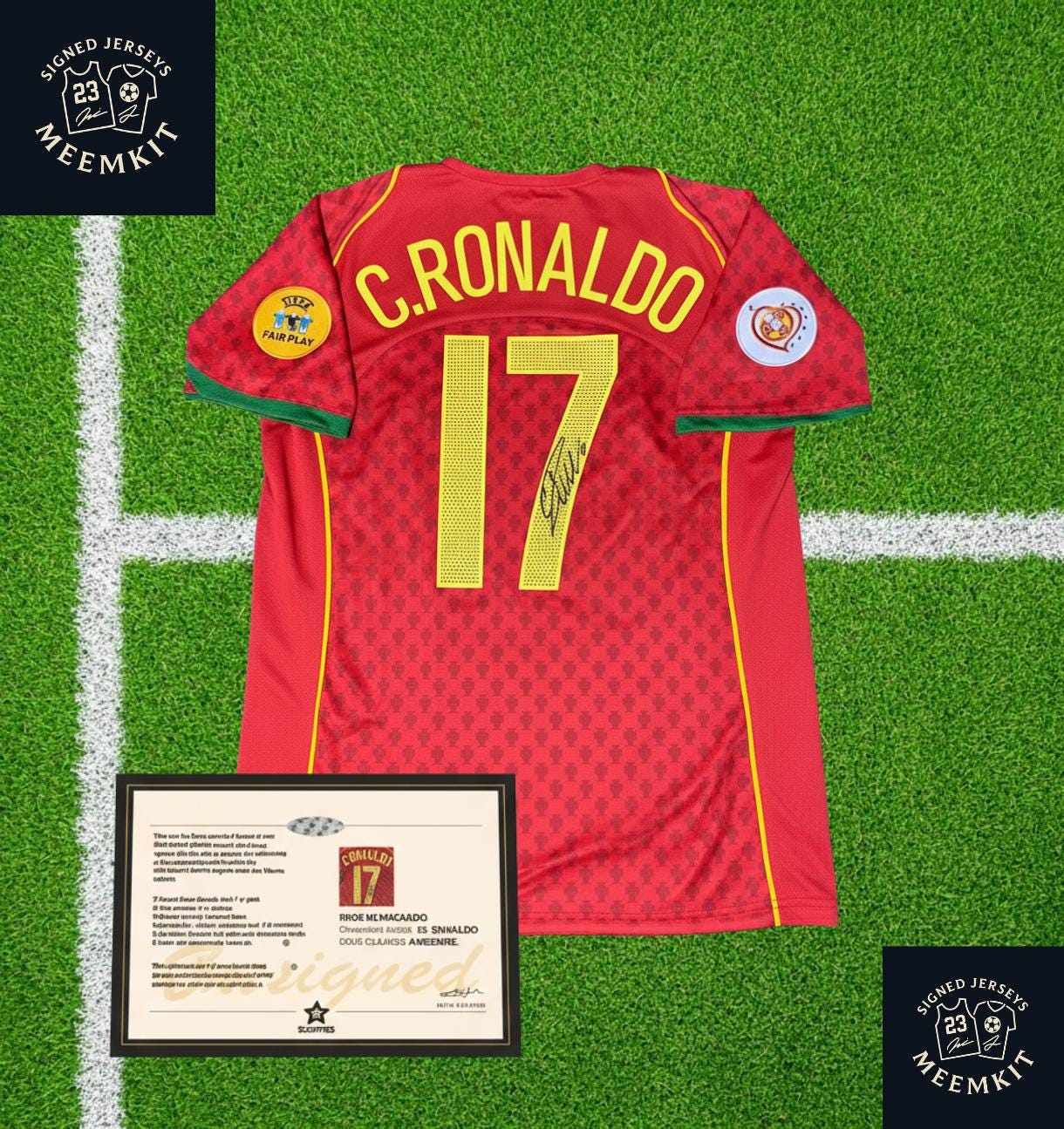 Cristiano Ronaldo #17 Portugal Signed Jersey With Certificate