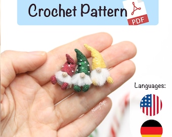 Crochet Micro Gnome Pattern | Easy Christmas Crochet Pattern | Mini Amigurumi Gift Idea