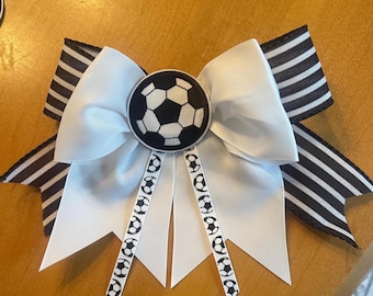 Soccer Hair Bow