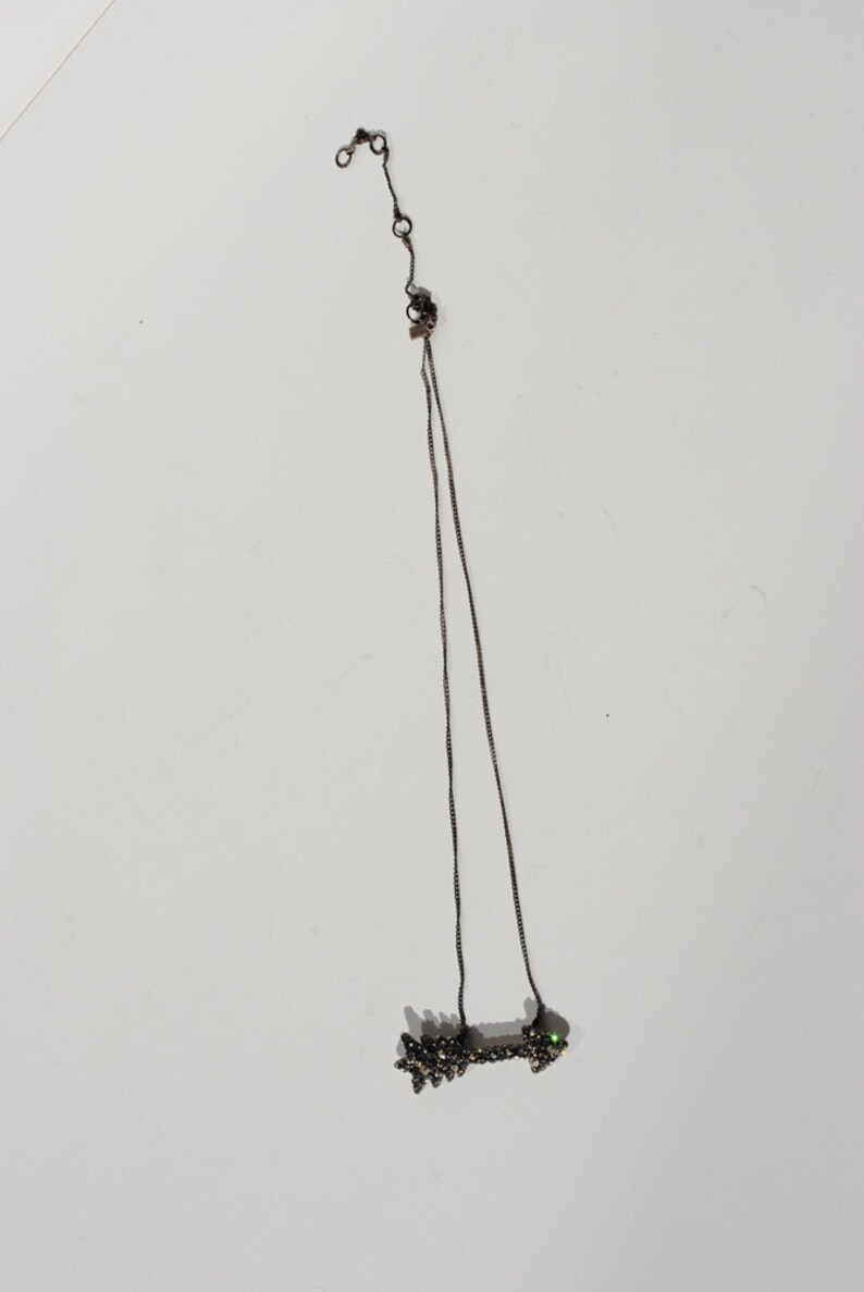Rhinestone Arrow Necklace image 4