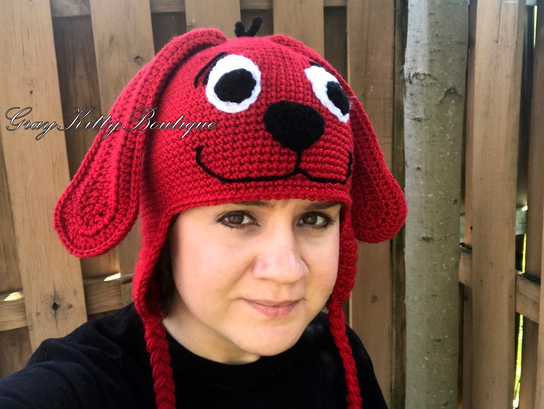 Red Dog Hat Big Red Dog Hat Dog Hat Halloween Costume Etsy