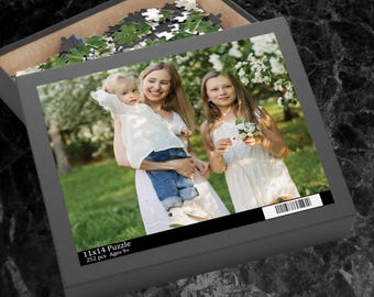 Personalized Family Portrait Gift Photo Jigsaw Puzzle