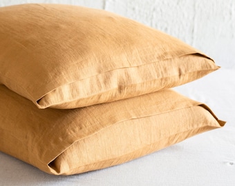 ochre pillow cases
