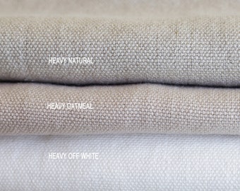 Heavy linen fabric by yard, 3 colors, Natural upholstery fabric, Linen fabric for soft furnishings and curtains