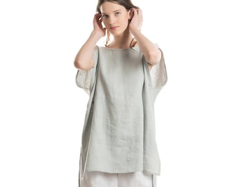 Linen top for women, Linen tunic, Linen tank top, 30 colors, Natural linen clothing