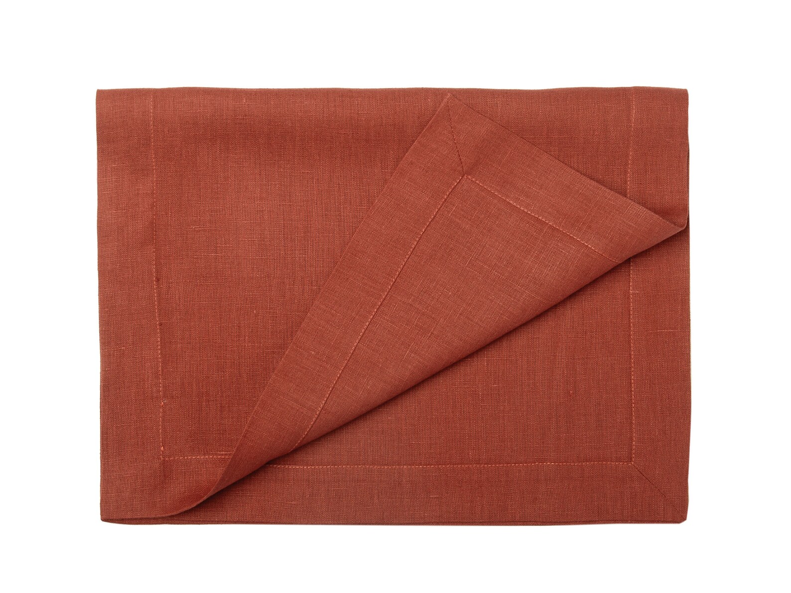 Burnt Orange table runner Soft linen table runners Etsy