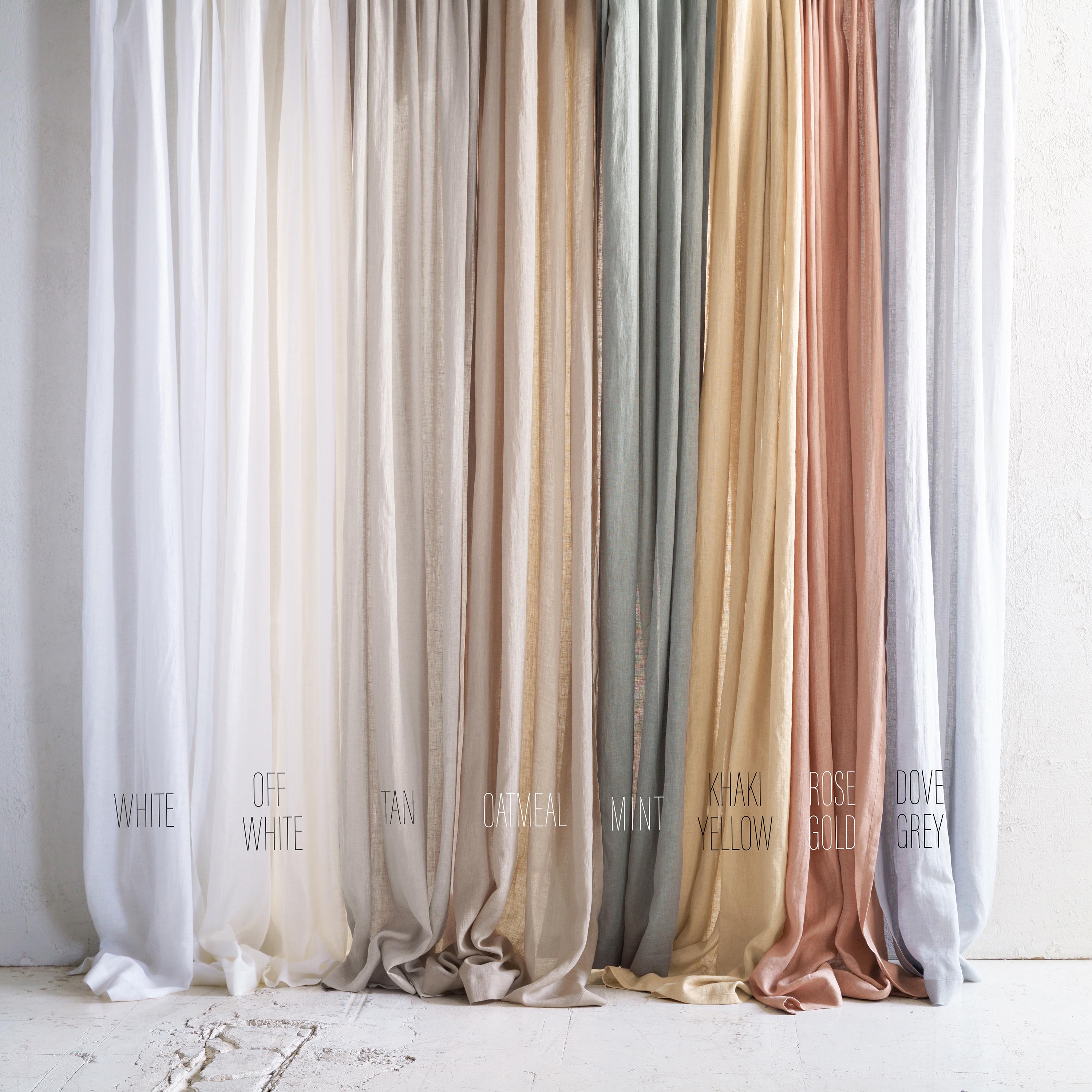 Sheer Linen Fabric by the Yard 8 Colors Natural Lightweight Linen Fabric for Curtains Etsy Ireland