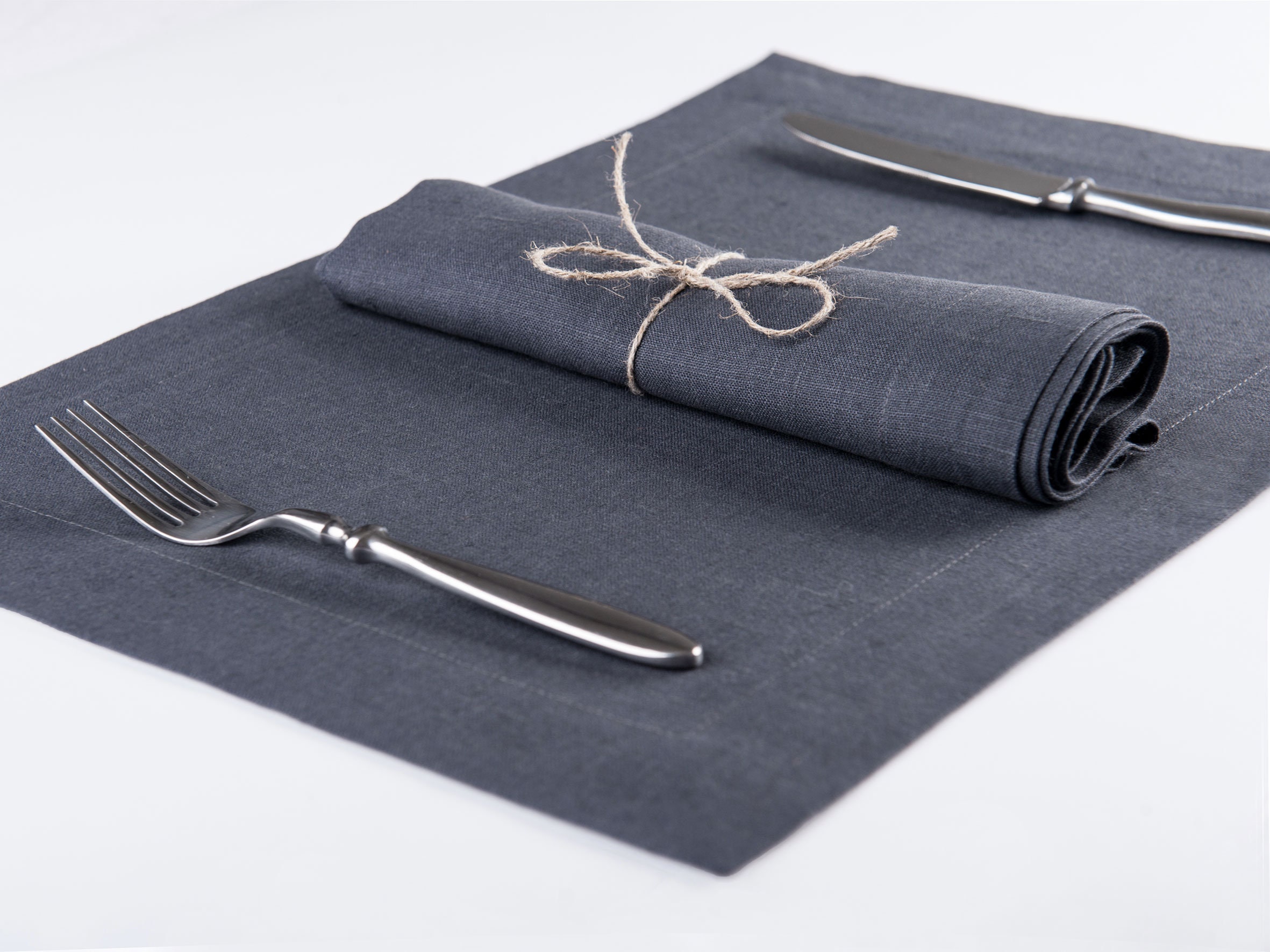 Cloth napkin set Or Linen placemat set Six natural table Etsy