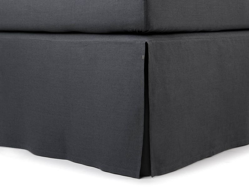California King Bed Skirt 16 Colors Linen Cal Image 0
