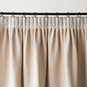 Handmade linen curtains, Pencil pleat window curtains, Blackout curtains, Custom window treatments by Lovely Home Idea image 9