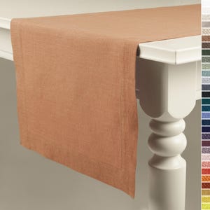 Natural table runner, Modern table runner, Linen table runners from small to extra long, Custom dining table runner, Side table runner linen