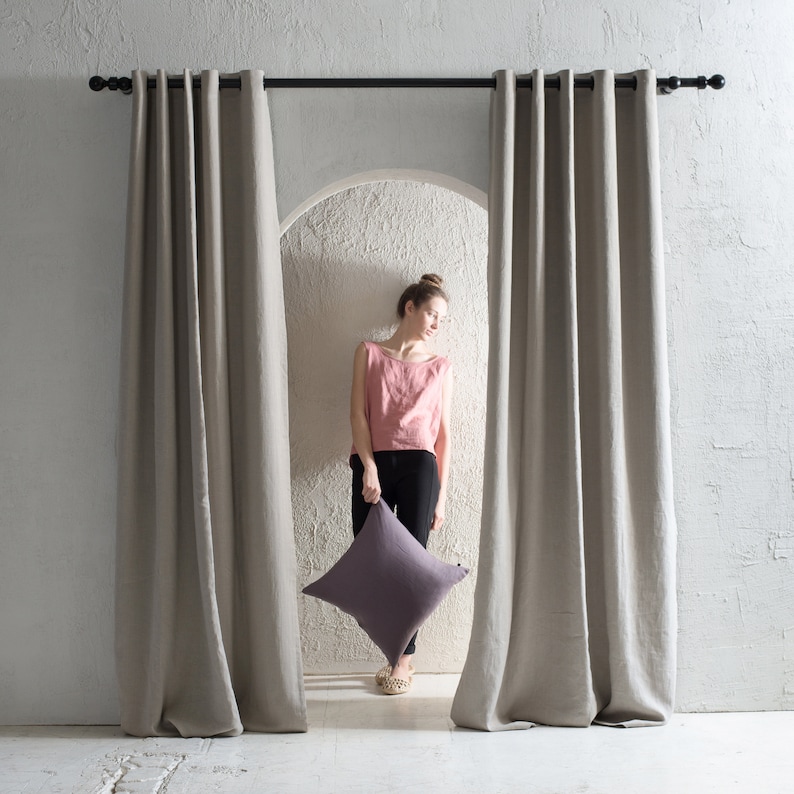 Linen throw pillow cover Knife edge pillow covers with zipper Etsy