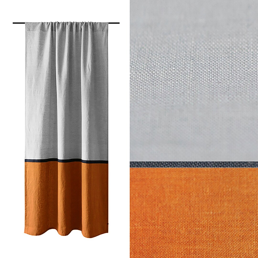 Color Block Linen Curtains 30 Colors 1 Curtain Panel Linen Etsy color-block-linen-curtains-30-colors-1-curtain-panel-linen-etsy