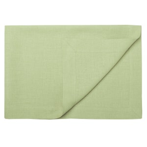 Linen tablecloth Pale olive, Custom color linen tablecloths in various sizes, Square or rectange table cloth, Natural table decor image 2