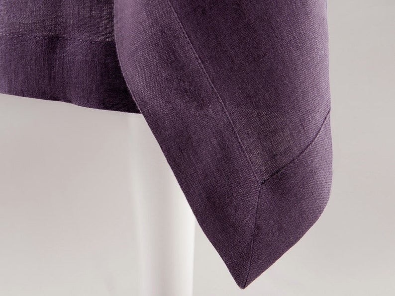 Violet Table Runner Violet Linen Table Runner Natural Table Etsy
