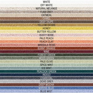 Runner da tavola in lino naturale, runner da tavola personalizzati in molte dimensioni