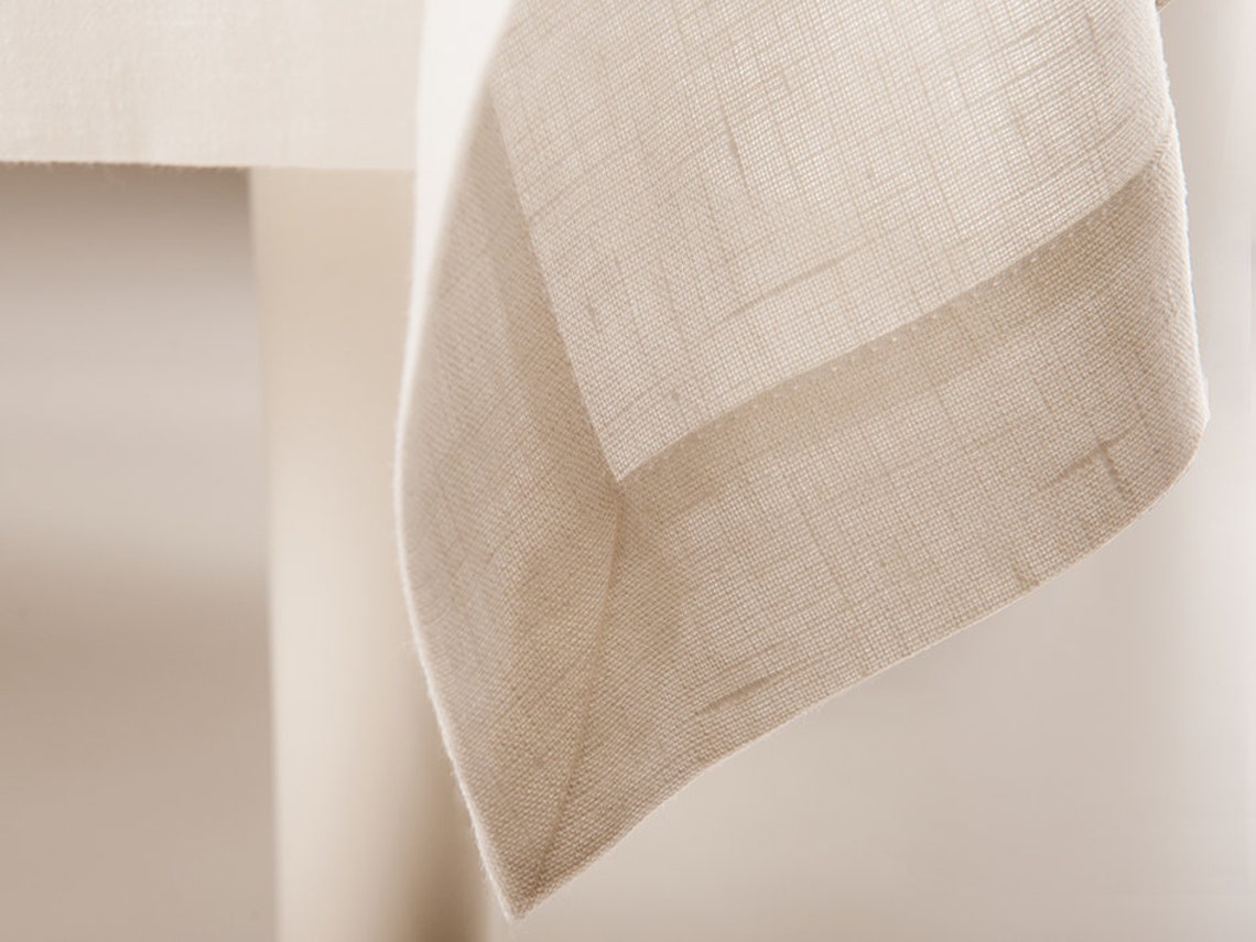 Linen table runner Off white Table runners Etsy