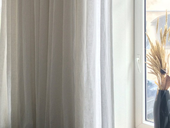 Linen Curtain Pinch Pleat Curtains Linen Drapes Blackout Etsy