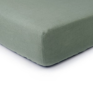 Linen fitted sheet King, Queen, Double, Full, Twin, California King linen bedding, Handmade bottom sheets with elastic